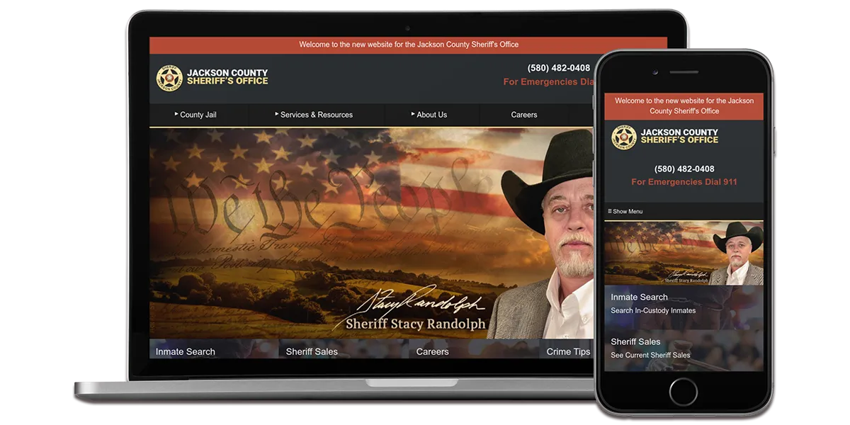 Jackson County Sheriff - Oklahoma Sheriff's Office website