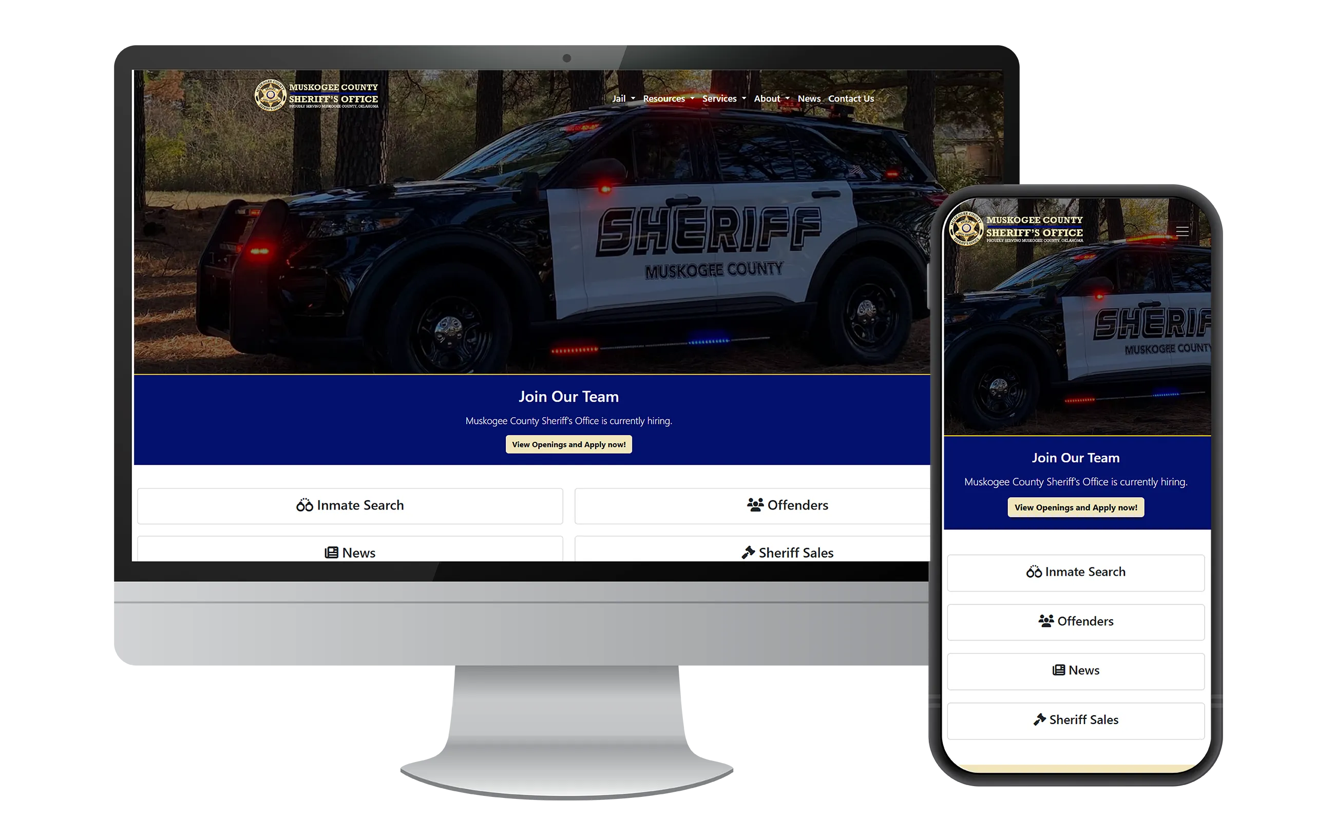 Muskogee County Sheriff in OK Sheriff's Office website