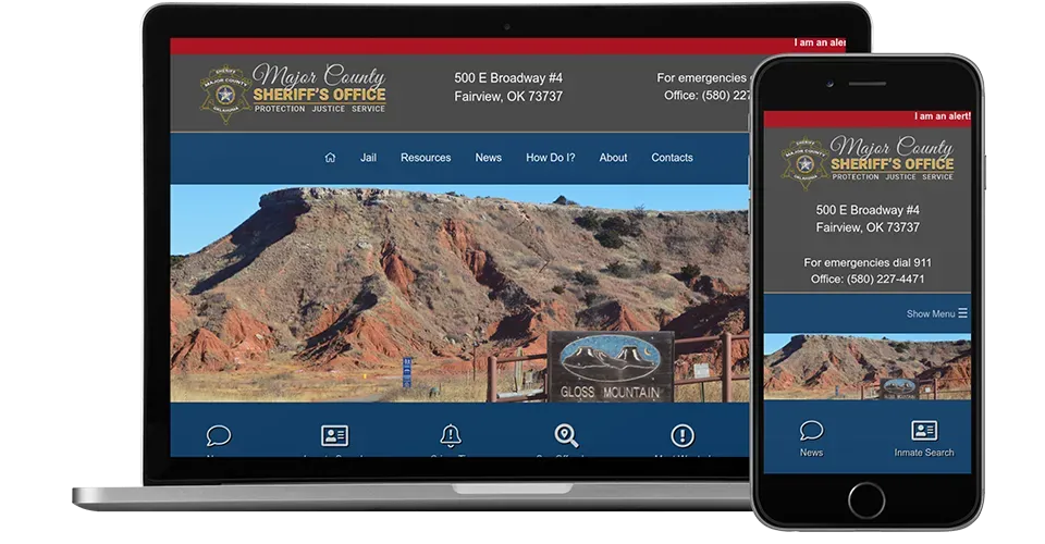 Major County Sheriff - OK Sheriff's Office website